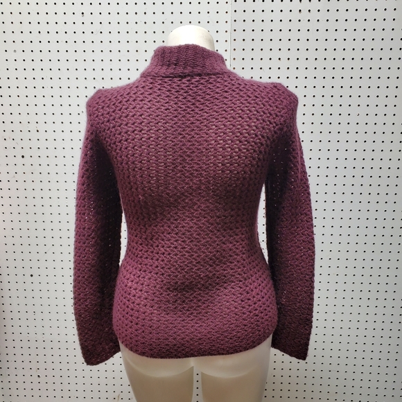 Halogen Cashmere Open Knit Sweater Med - Picture 5 of 6